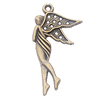 Pendant, Zinc Alloy Jewelry Findings, Angel 16x31mm, Sold by Bag