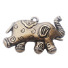 Pendant, Zinc Alloy Jewelry Findings, Elephant 37x57mm Hole:3.5mm, Sold by Bag