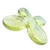 Painted Acrylic Beads,Transparent Painted Gold, Butterfly, 34x48x7mm, Hole:Approx 3mm, Sold by Bag