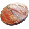 Painted Acrylic Beads,Transparent Painted Gold, Flat round, 40x8mm, Hole:Approx 2mm, Sold by Bag