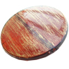 Painted Acrylic Beads,Transparent Painted Gold, Flat round, 40x8mm, Hole:Approx 2mm, Sold by Bag