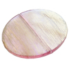 Painted Acrylic Beads,Transparent Painted Gold, Flat round, 50x8mm, Hole:Approx 2mm, Sold by Bag
