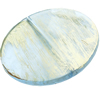 Painted Acrylic Beads,Transparent Painted Gold, Flat round, 60x8mm, Hole:Approx 2.5mm, Sold by Bag