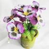 Artificial Flower With Flowerpot, Height:about 7.9 inch, Sold by Dozen