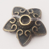 Beads Caps, Zinc Alloy Jewelry Findings, 13mm Hole:2mm, Sold by Bag
