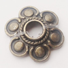 Beads Caps, Zinc Alloy Jewelry Findings, 15mm Hole:3.5mm, Sold by Bag