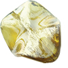 Painted Acrylic Beads,Transparent Painted Gold,32x46x7mm,Hole:Approx 3mm,Sole by Bag