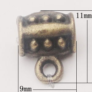 Connectors, Zinc Alloy Jewelry Findings, 9x11mm, Sold by KG