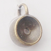 Pendant, Zinc Alloy Jewelry Findings, Flat Round 12x17mm, Sold by Bag