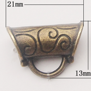 Connectors, Zinc Alloy Jewelry Findings, 21x13mm Hole:6mm, Sold by KG