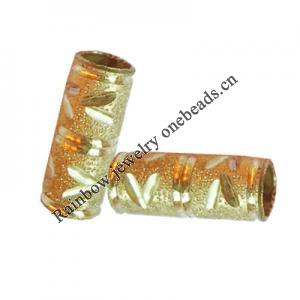 Brass Tubes, Pb-free, 16x6mm, Sold by Bag