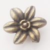 Pendant, Zinc Alloy Jewelry Findings, Flower 14x14mm, Sold by Bag