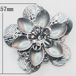 Iron Flower Lead-free, NO Hole Headwear & Costume Accessory, 57mm, Sold by PC