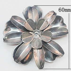 Iron Flower Lead-free, NO Hole Headwear & Costume Accessory, 60mm, Sold by PC