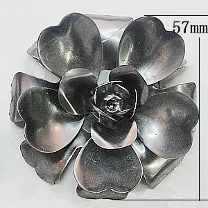 Iron Flower Lead-free, NO Hole Headwear & Costume Accessory, 57mm, Sold by PC