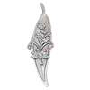 Iron Jewelry Finding Pendant Lead-free, Leaf 22x82mm, Sold by PC