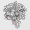 Iron Jewelry Finding Pendant Lead-free, Leaf 40x55mm, Sold by PC