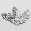 Iron Jewelry Finding Pendant Lead-free, Leaf 61x43mm, Sold by PC