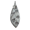 Iron Jewelry Finding Pendant Lead-free, Leaf 32x90mm, Sold by PC