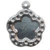 Iron Pendant Setting, Flower 22x26mm, Sold by Bag