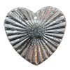 Iron Jewelry Finding Pendant Lead-free, Heart 25x24mm, Sold by Bag