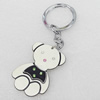 Iron Key Chains with Acrylic Charm, 33x100mm, Sold by PC