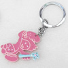 Iron Key Chains with Acrylic Charm, 43x100mm, Sold by PC