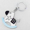 Iron Key Chains with Acrylic Charm, 54x105mm, Sold by PC