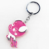 Iron Key Chains with Acrylic Charm, 52x110mm, Sold by PC