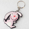Plastic Jewelry Little Charm, PVC material, DMF free, Rabbit, 45x51mm, Sold by PC