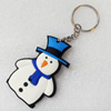 Plastic Jewelry Little Charm, PVC material, DMF free, Snowman, 43x63mm, Sold by PC