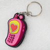 Plastic Jewelry Little Charm, PVC material, DMF free, 34x55mm, Sold by PC