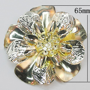 Iron Flower Lead-free, NO Hole Headwear & Costume Accessory, 65mm, Sold by PC