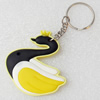 Plastic Jewelry Little Charm, PVC material, DMF free, Goose, 50x51mm, Sold by PC