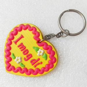 Plastic Jewelry Little Charm, PVC material, DMF free, Heart, 49x45mm, Sold by PC