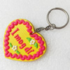 Plastic Jewelry Little Charm, PVC material, DMF free, Heart, 49x45mm, Sold by PC