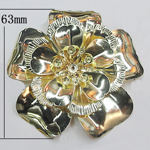 Iron Flower Lead-free, NO Hole Headwear & Costume Accessory, 63mm, Sold by PC
