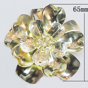 Iron Flower Lead-free, NO Hole Headwear & Costume Accessory, 65mm, Sold by PC