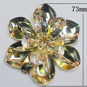 Iron Flower Lead-free, NO Hole Headwear & Costume Accessory, 73mm, Sold by PC