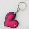 Plastic Jewelry Little Charm, PVC material, DMF free, Heart, 46x45mm, Sold by PC
