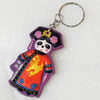 Plastic Jewelry Little Charm, PVC material, DMF free, 40x65mm, Sold by PC