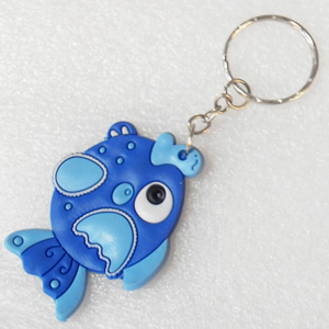 Plastic Jewelry Little Charm, PVC material, DMF free, Fish, 40x53mm, Sold by PC