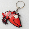 Plastic Jewelry Little Charm, PVC material, DMF free, 65x45mm, Sold by PC