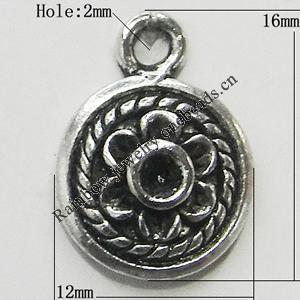 Pendant/Charm Setting Zinc Alloy Jewelry Findings Lead-free, 12x16mm Hole:2mm, Sold by Bag