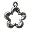 Pendant/Charm Zinc Alloy Jewelry Findings Lead-free, Flower 20x25mm Hole:2mm, Sold by Bag