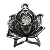 Pendant/Charm Zinc Alloy Jewelry Findings Lead-free, Flower 17x20mm Hole:2mm, Sold by Bag