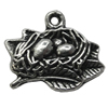 Pendant/Charm Zinc Alloy Jewelry Findings Lead-free, 20x17m Hole:2mm, Sold by Bag