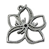 Pendant/Charm Zinc Alloy Jewelry Findings Lead-free, Flower 21x24mm Hole:1mm, Sold by Bag