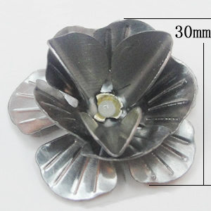 Iron Flower Lead-free, NO Hole Headwear & Costume Accessory, 30mm, Sold by PC