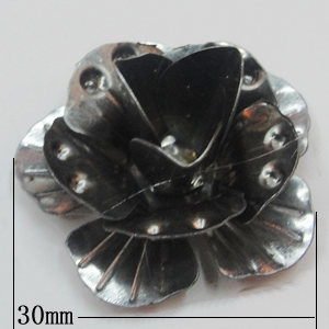 Iron Flower Lead-free, NO Hole Headwear & Costume Accessory, 30mm, Sold by PC